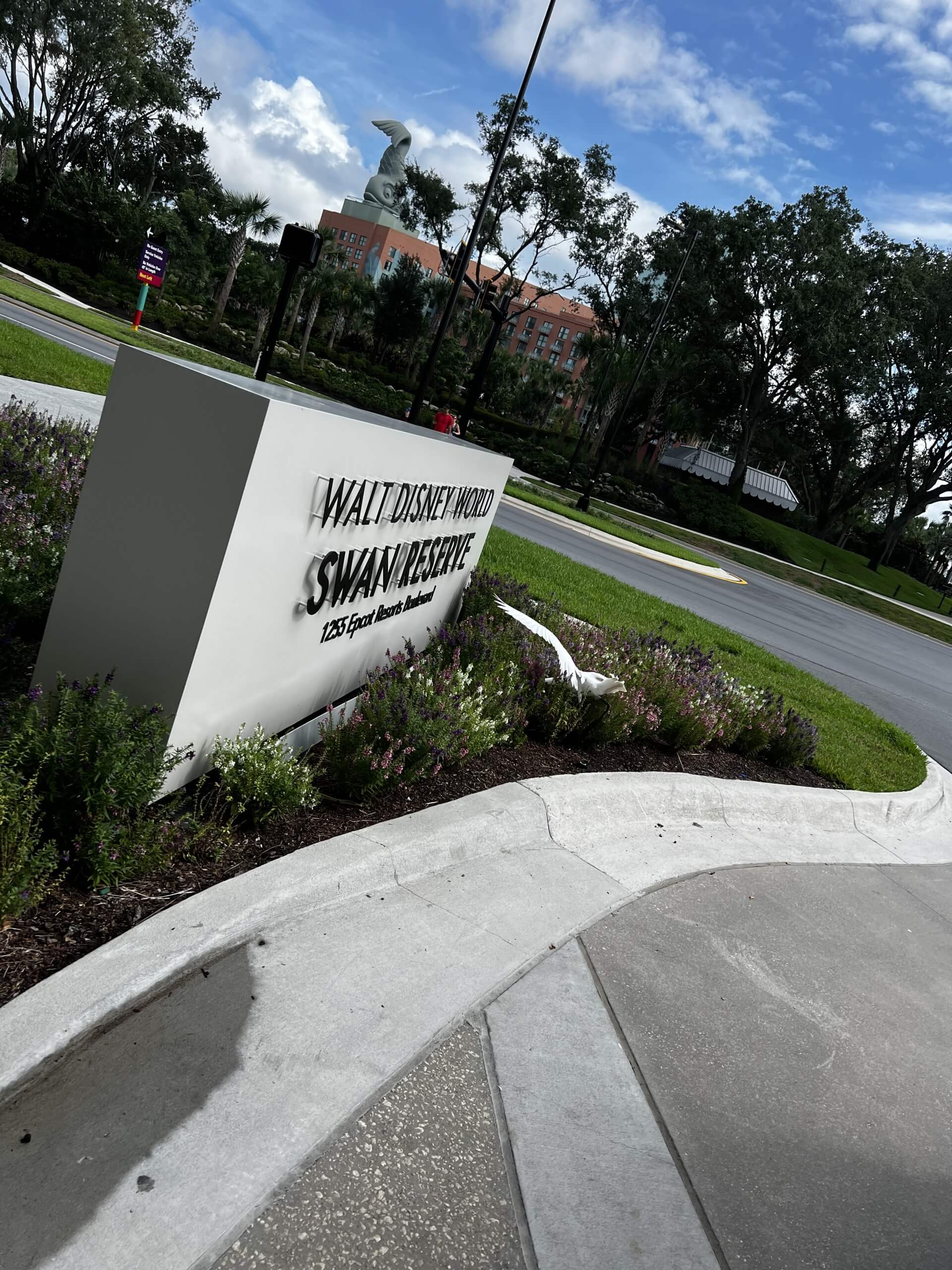 Front Entrance Sign to Walt Disney World Swan Reserve